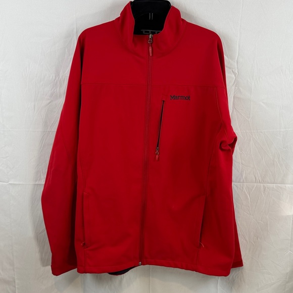 Marmot Other - Marmot Men's Vibrant Red Performance Full Zip Front Pockets Jacket Size XXL